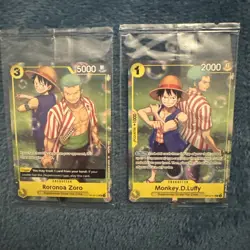 One Piece TCG Promo OP10-111 Luffy & OP10-113 Zoro – Sealed pair - English - Image 1