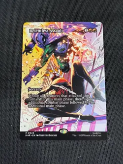 Borderless Relentless Assault MAR 0025 Mythic MTG Spider-Man - Image 1