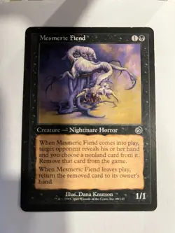Mesmeric Fiend - Torment - Magic the Gathering MTG Nice! - Image 1
