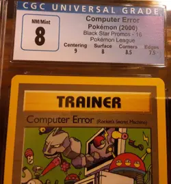 Pokemon Computer Error #16 Black Star Promo Vintage 2000 WOTC CGC 8 NM/MT Subs - Image 2