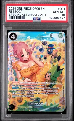 Rebecca SP OP05-091 One Piece TCG English Wings of the Captain OP06 PSA 10 ALT - Image 1