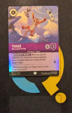 Tigger - Bouncing All the Way 208/204 Epic Disney Lorcana Winterspell - Image 1