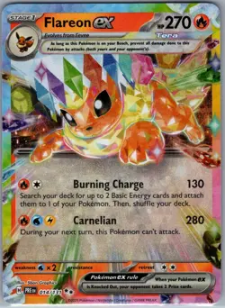 Flareon ex 014/131 SV: Prismatic Evolutions - Pokemon Card - NM - Image 1