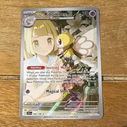 Pokemon TCG Journey Together: Lillie's Ribombee Illustration Rare Card 164/159 - Image 1