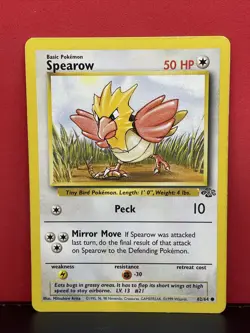 Pokemon Jungle Set Spearow Common Card 62/64 LP - Image 1
