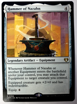 Hammer of Nazahn - MTG Commander Masters - Rare - 0388 - NM - Image 1