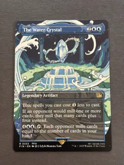 The Water Crystal 333 BORDERLESS-MTG Final Fantasy-NM-Regular Finish - Image 1
