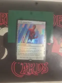 Magic The Gathering Marvel's Spider-Man "With Great Power..." 0024 FOIL RARE NM - Image 1