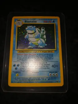 Pokemon TCG Blastoise Base Set 002/102 Holo Rare - LP Excellent Condition - Image 1