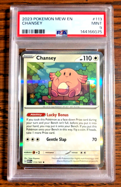 Chansey Holo Rare #113 - PSA MINT 9 - 2023 Scarlet & Violet 151 - Pokemon TCG - Image 4