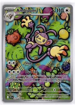 Ambipom 107/094 Illustration Rare Phantasmal Flames Pokemon Near Mint - Image 1
