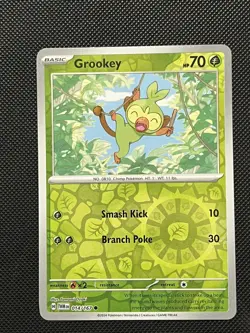 Pokemon Twilight Masquerade - Grookey - 014/167 - Reverse Holo - M/NM - Image 2