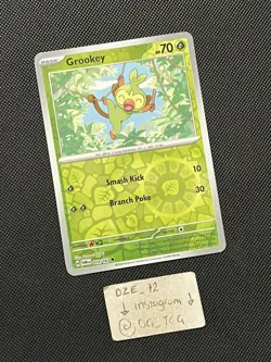 Pokemon Twilight Masquerade - Grookey - 014/167 - Reverse Holo - M/NM - Image 3