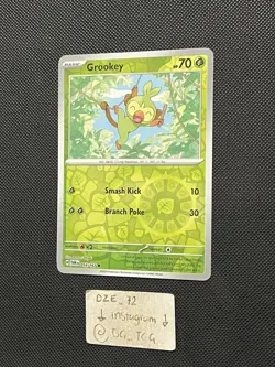 Pokemon Twilight Masquerade - Grookey - 014/167 - Reverse Holo - M/NM - Image 4