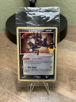 Pokemon TCG Greninja Gold Star SWSH144 - Celebrations Black Star Promo - Sealed - Image 1