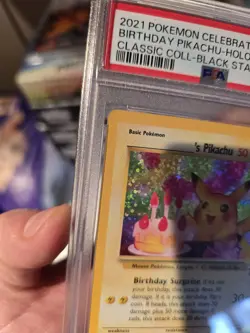 2021 POKEMON CELEBRATIONS CLASSIC COLLECTION BIRTHDAY PIKACHU-HOLO PSA 10 - Image 4