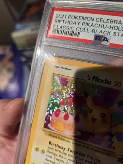 2021 POKEMON CELEBRATIONS CLASSIC COLLECTION BIRTHDAY PIKACHU-HOLO PSA 10 - Image 5