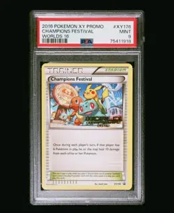 PSA 9 Champions Festival XY176 2016 ENGLISH Pokemon World Championships POP 31 - Image 2