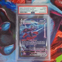 Pokemon Inteleon VMAX 266/264 Fusion Strike Secret Rare Alt Art Holo 2021 PSA 10 - Image 1