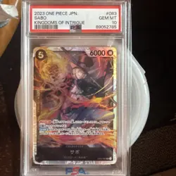 2023 One Piece Japan Sabo #83 Kingdoms of Intrigue PSA 10 Gem Mint - Image 1