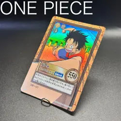 ONE PIECE Carddass Hyper Battle LUFFY C112 Holo Japanese BANDAI 2000 Vintage - Image 1