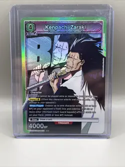 Union Arena Bleach - Kenpachi Zaraki Ue01BT/BLC-1-081 SR - English Card On Hand - Image 1