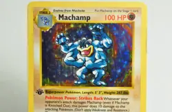 Pokemon card TCG Machamp 8/102 Holo Rare Base Set 1999 English Very good MP - Image 2