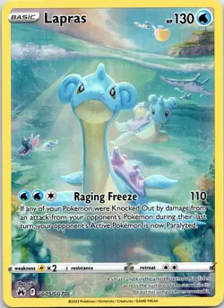 Lapras GG05/GG70 Crown Zenith: Galarian Gallery Pokemon Card - Image 1
