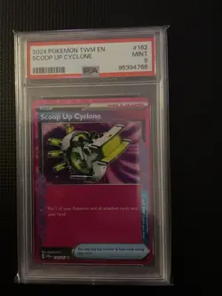 Pokemon TCG Scoop Up Cyclone Twilight Masquerade Holo Card PSA 9 - Image 1