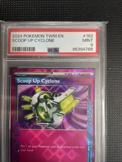 Pokemon TCG Scoop Up Cyclone Twilight Masquerade Holo Card PSA 9 - Image 3