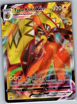 Tapu Koko VMAX 051/163 SWSH05: Battle Styles - Pokemon Card - NM - Image 1