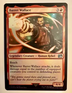 Barret Wallace (Foil) - Final Fantasy MTG Magic Creature - Image 1