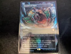 MTG Magic the Gathering FOIL Amulet of Vigor Borderless LCC! - Image 1