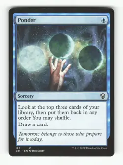 Ponder C Commander 2021 125 LP Normal MTG - Image 1