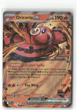 Pokemon Oricorio ex - Double Rare ME02: Phantasmal Flames 018/094 NM - Image 1