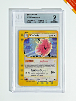 Pokemon BGS 9 Clefable #7 Holo Expedition Base Set 2002 Italiano - Image 1