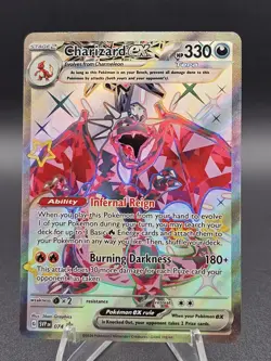 Pokemon TCG Charizard EX SAR 074 SVP Black Star Promo Scarlet Violet - Image 1