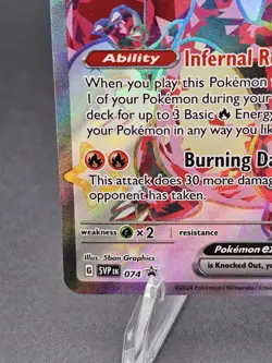 Pokemon TCG Charizard EX SAR 074 SVP Black Star Promo Scarlet Violet - Image 5