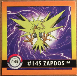 Pokemon 1999 Artbox Series 1 Stickers Zapdos 145 NM. FREE SHIPPING! - Image 1