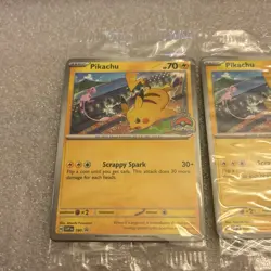 Pikachu Promo 2024 World Championships SVP EN 190 Pokemon Worlds SEALED PROMO x2 - Image 2