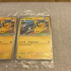 Pikachu Promo 2024 World Championships SVP EN 190 Pokemon Worlds SEALED PROMO x2 - Image 3