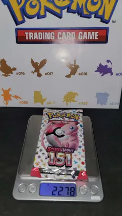 22.78g SEALED, In Hand, Eng Pokemon 151 MEW Booster Pack - HeavyU God PackU - Image 1