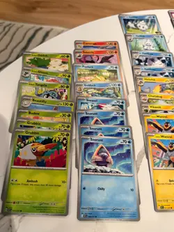 80ct Pokemon TCG Ascended Heroes Lot: Commons, Uncommons, Exs + Glass Trumpet IR - Image 3