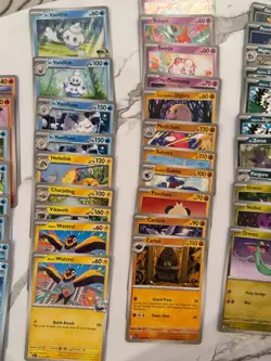 80ct Pokemon TCG Ascended Heroes Lot: Commons, Uncommons, Exs + Glass Trumpet IR - Image 4