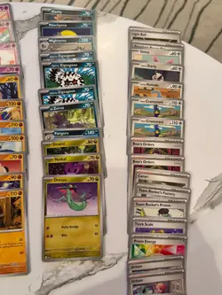 80ct Pokemon TCG Ascended Heroes Lot: Commons, Uncommons, Exs + Glass Trumpet IR - Image 5