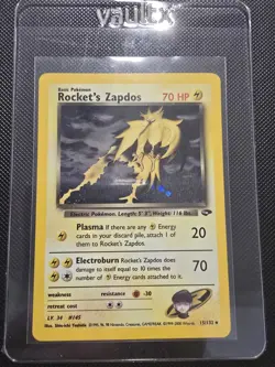 Pokemon Gym Challenge Rockets Zapdos Holo #15 Unlimited NM - Image 1