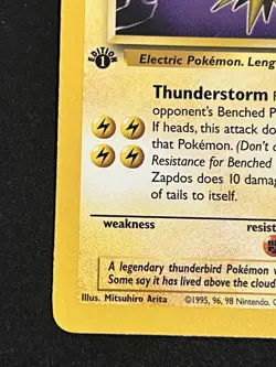 Pokemon Zapdos 30/62 Fossil 1st Edition Non Holo Rare WotC NM - Image 5