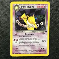 2000 Pokemon Team Rocket Dark Hypno Holo Rare First Edition 9/82 LP - Image 1