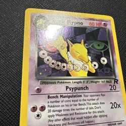 2000 Pokemon Team Rocket Dark Hypno Holo Rare First Edition 9/82 LP - Image 3