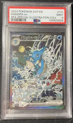 2024 POKEMON SVP EN-SV BLACK STAR PROMO #131 KINGDRA EX PSA 9 - Image 1